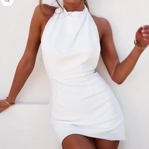 Old Sport Backless White Mini Dress